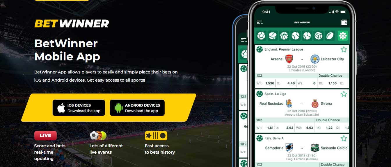 Betwinner App for iOS