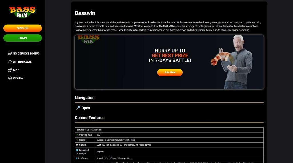 Bass Win Casino 2025